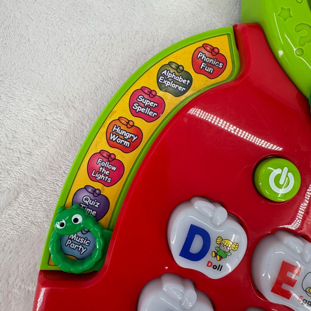 VTech Alphabet Apple Interactive Educational Learning Toy Phonics Vocab Time ABC - Picture 3 of 4